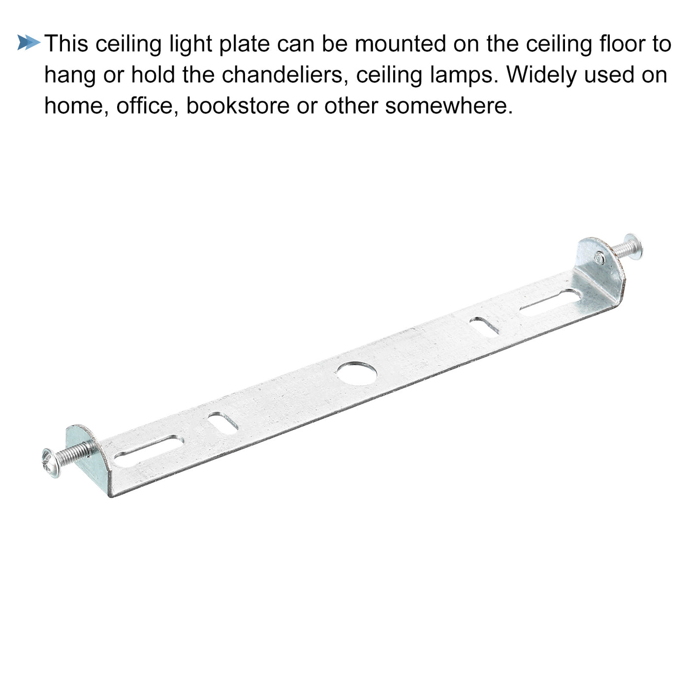 Harfington Ceiling Light Plate 165x19x16mm Lighting Fixture Mounting Bracket for Home Office Chandelier, 2 Set