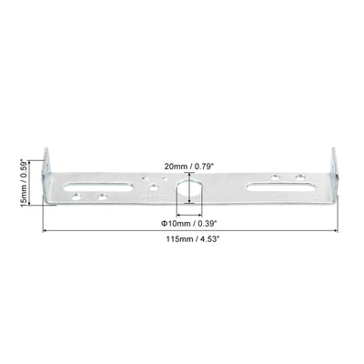 Harfington Ceiling Light Plate Kit 115x20x15mm Lighting Fixture Mounting Bracket for Home Office Chandelier, 2 Set