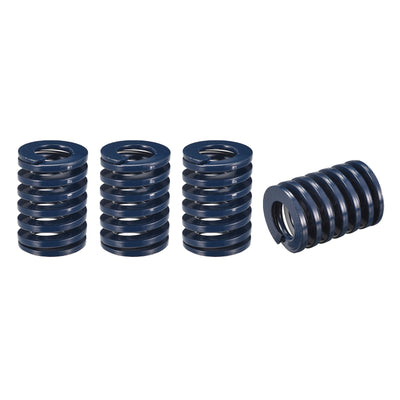 uxcell Uxcell Die Spring, 4pcs 25mm OD 30mm Long Spiral Stamping Light Load Compression, Blue