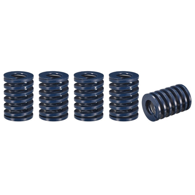 uxcell Uxcell Die Spring, 5pcs 35mm OD 50mm Long Spiral Stamping Light Load Compression, Blue