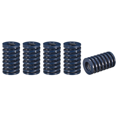 uxcell Uxcell Die Spring, 5pcs 35mm OD 55mm Long Spiral Stamping Light Load Compression, Blue