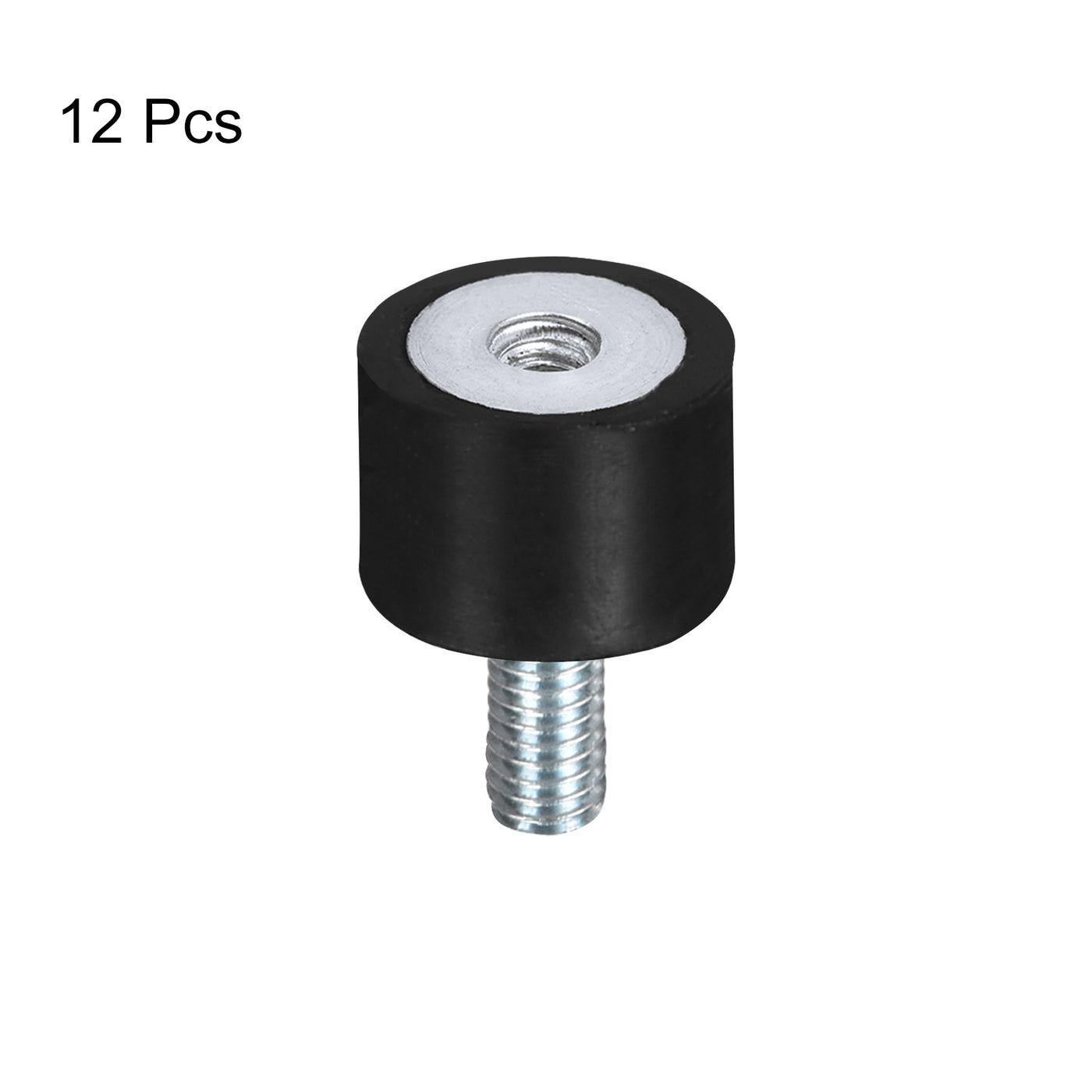 uxcell Uxcell 12 Stück Gummi Halterungen M5 Stecker / Buchse Schwingungsisolator Stoßdämpfer für Garage Motor Luftkompressor Auto Boot Bobbins D15mmxH15mm