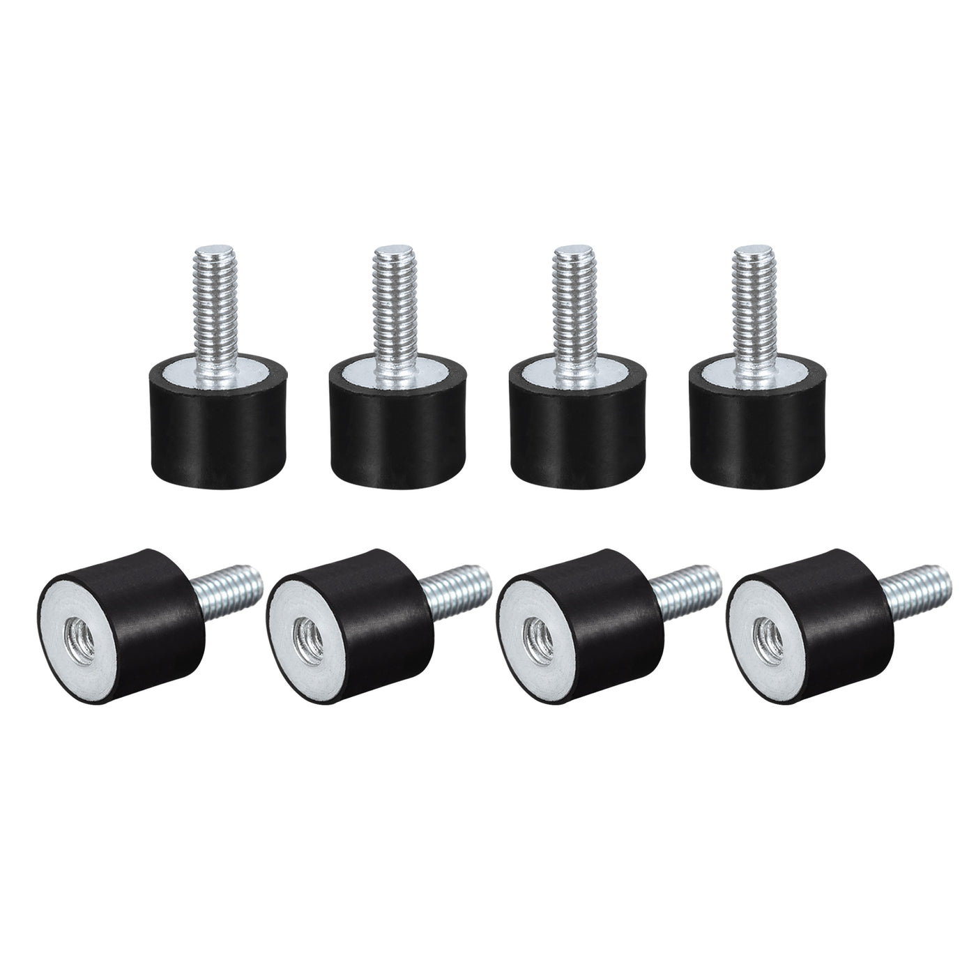 uxcell Uxcell 12 Stück Gummi Halterungen M5 Stecker / Buchse Schwingungsisolator Stoßdämpfer für Garage Motor Luftkompressor Auto Boot Bobbins D15mmxH15mm