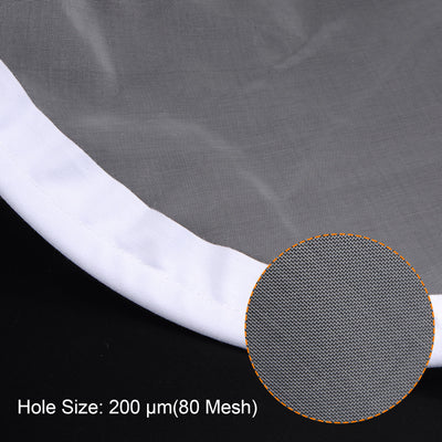 Harfington Uxcell 80 Mesh Paint Filter Bag 7.9" Dia Cone Shape Nylon Strainer for Filtering