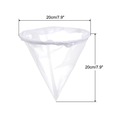 Harfington Uxcell 100 Mesh Paint Filter Bag 7.9" Dia Cone Shape Nylon Strainer for Filtering