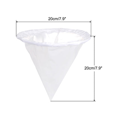 Harfington Uxcell 500 Mesh Paint Filter Bag 7.9" Dia Cone Shape Nylon Strainer for Filtering