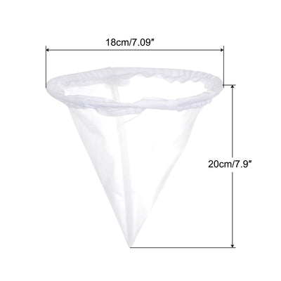 Harfington Uxcell 80 Mesh Paint Filter Bag 7" Dia Cone Shape Nylon Strainer for Filtering