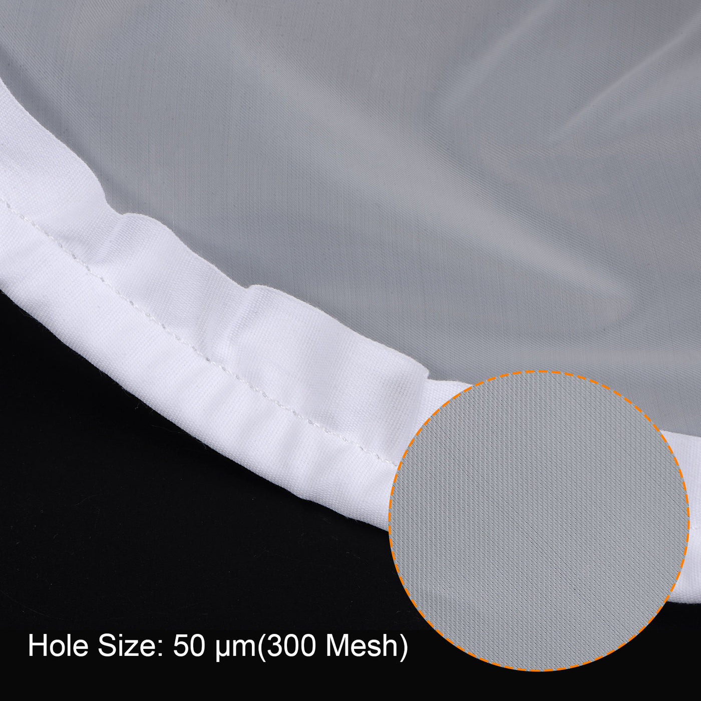 uxcell Uxcell 300 Mesh Paint Filter Bag 7" Dia Cone Shape Nylon Strainer for Filtering