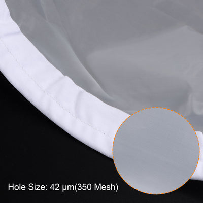 Harfington Uxcell 350 Mesh Paint Filter Bag 9.8" Dia Cone Shape Nylon Strainer for Filtering