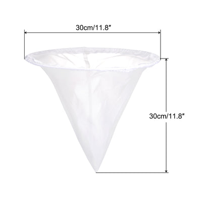 Harfington Uxcell 300 Mesh Paint Filter Bag 11.8" Dia Cone Shape Nylon Strainer for Filtering