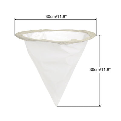 Harfington Uxcell 600 Mesh Paint Filter Bag 11.8" Dia Cone Shape Nylon Strainer for Filtering