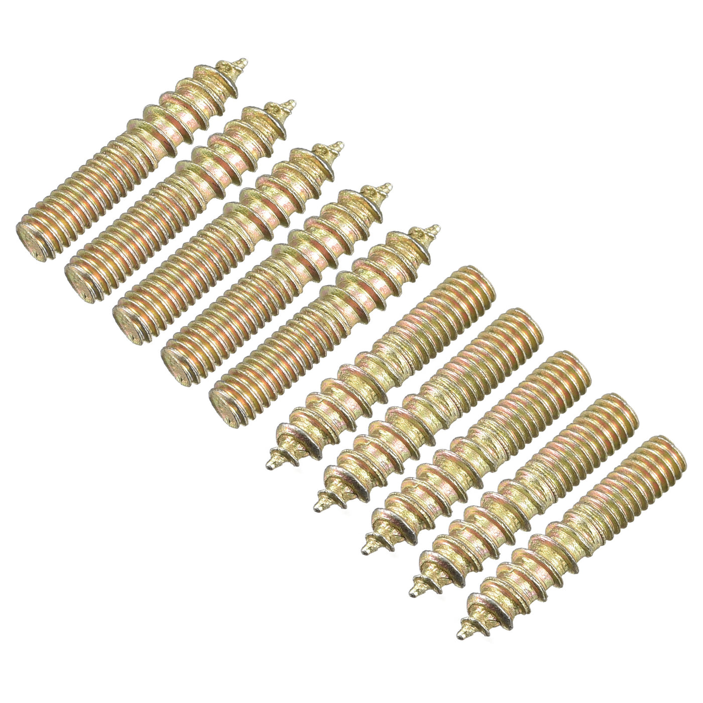 uxcell Uxcell M4x20mm Hanger Bolts, 24pcs Double Ended Thread Dowel Screws