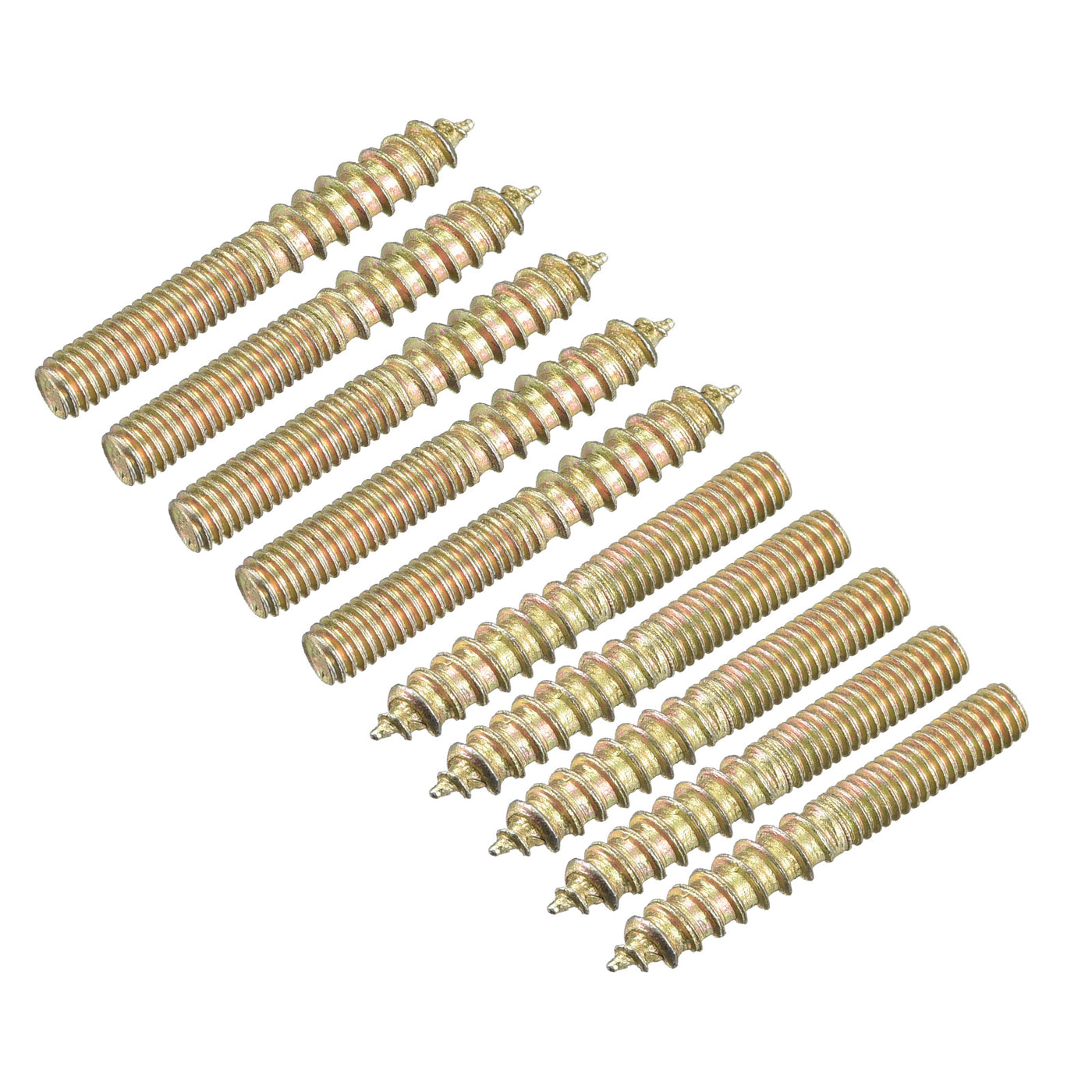 uxcell Uxcell M4x30mm Hanger Bolts, 120pcs Double Ended Thread Dowel Screws