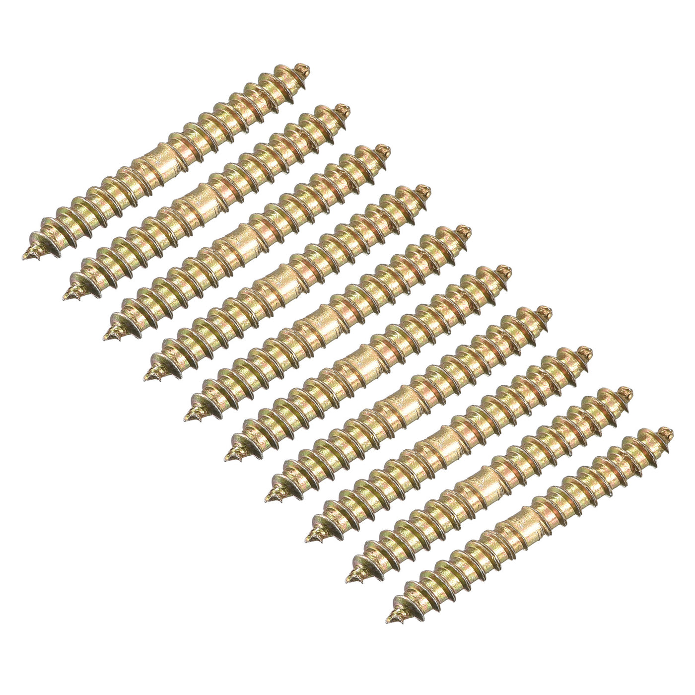 uxcell Uxcell 4x30mm Hanger Bolts, 24pcs Double Ended Thread Wood to Wood Dowel Screws