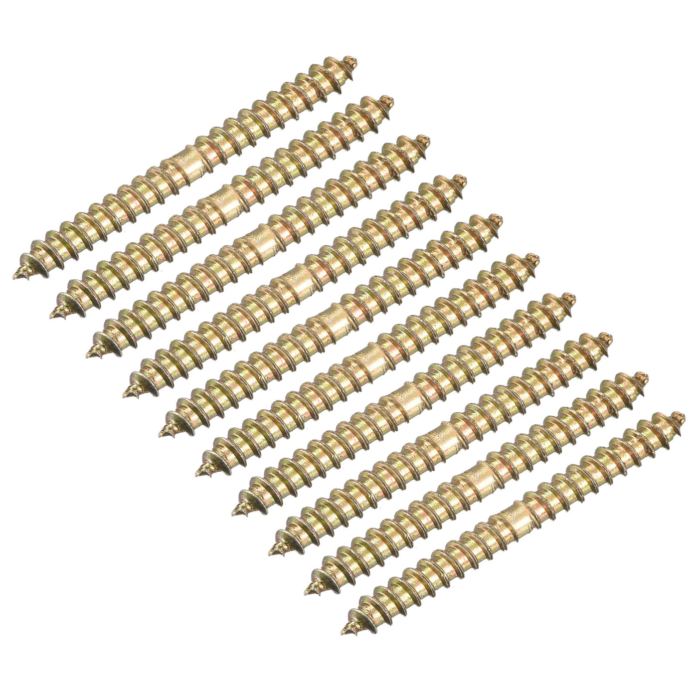uxcell Uxcell 4x38mm Hanger Bolts, 24pcs Double Ended Thread Wood to Wood Dowel Screws