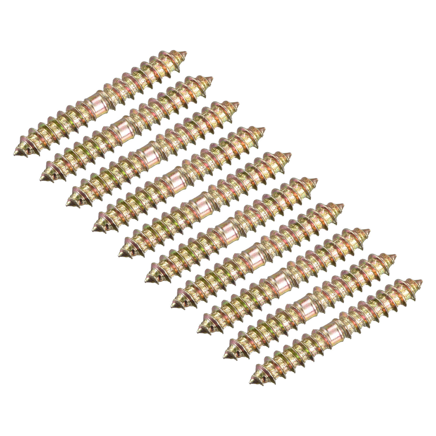 uxcell Uxcell 6x40mm Hanger Bolts, 24pcs Double Ended Thread Wood to Wood Dowel Screws