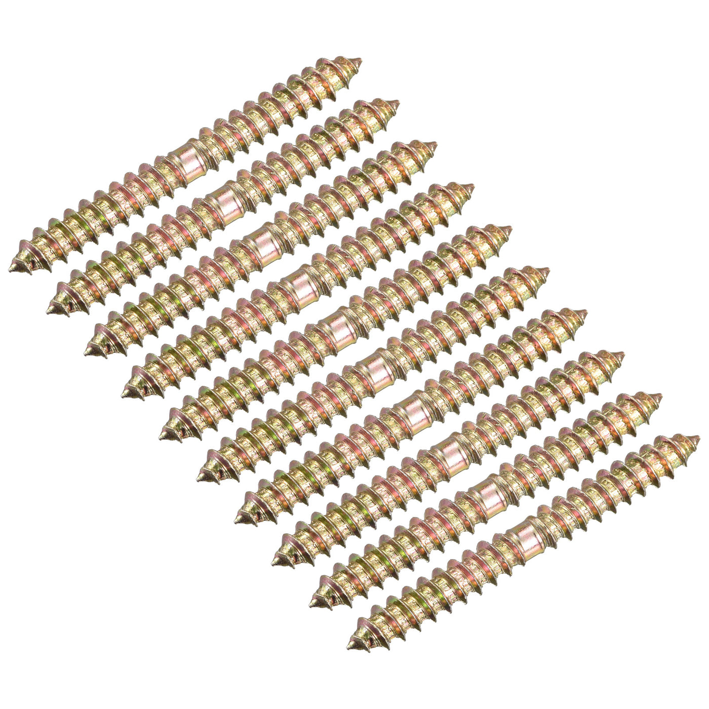 uxcell Uxcell 6x60mm Hanger Bolts, 24pcs Double Ended Thread Wood to Wood Dowel Screws