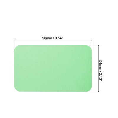 Harfington 3.5" x 2" Blank Paper Business Cards Small Index Flash Cards Note, Green 100pcs