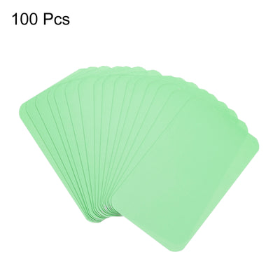 Harfington 3.5" x 2" Blank Paper Business Cards Small Index Flash Cards Note, Green 100pcs