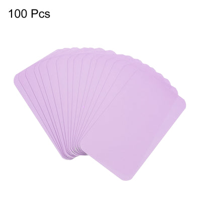 Harfington 3.5" x 2" Blank Paper Business Cards Small Index Flash Cards Note, Purple 100pcs