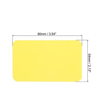 Harfington 3.5" x 2" Blank Paper Business Cards Small Index Flash Cards Note, Yellow 200pcs