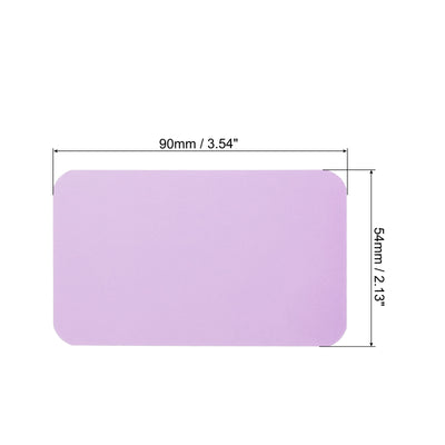 Harfington 3.5" x 2" Blank Paper Business Cards Small Index Flash Cards Note, Purple 200pcs