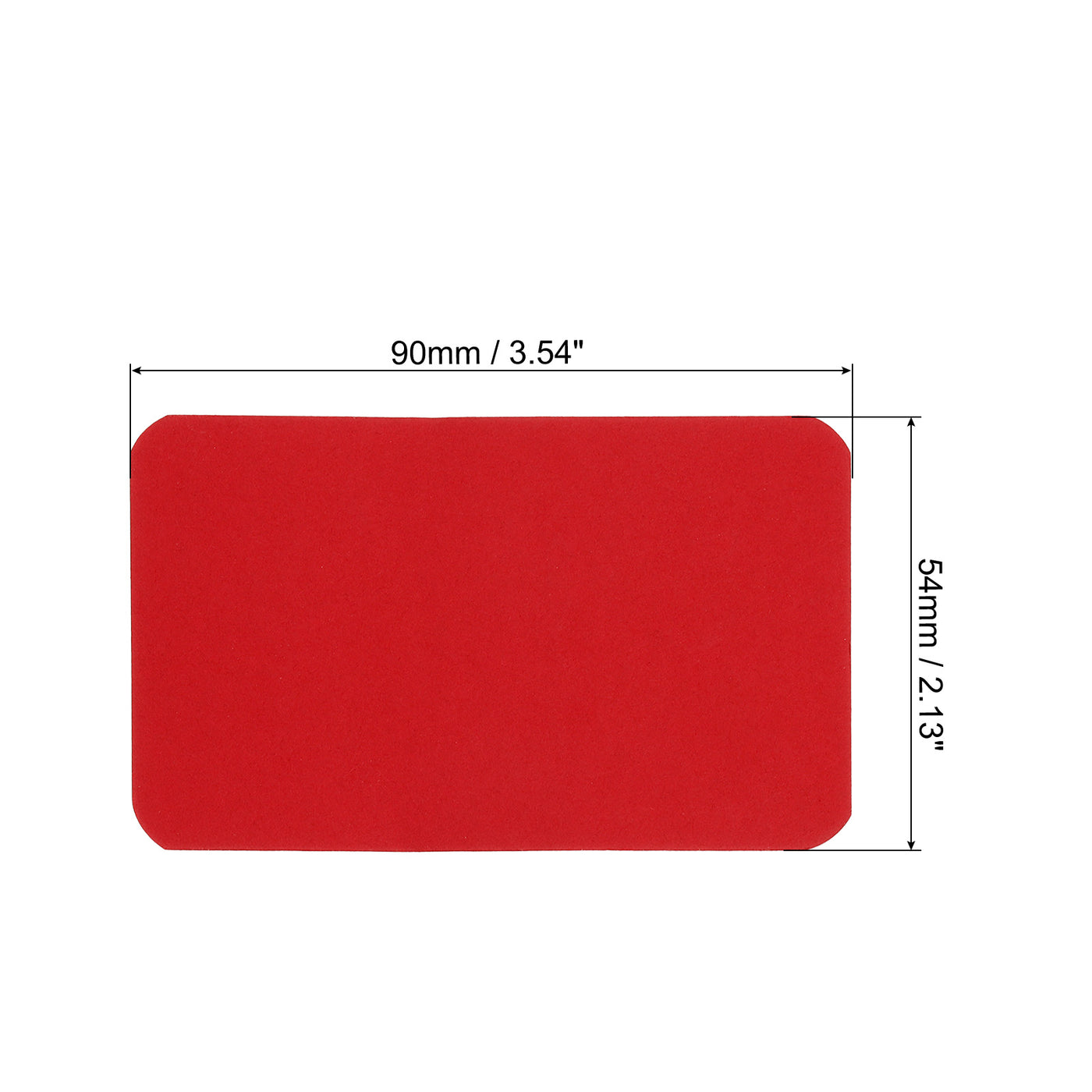 Harfington 3.5" x 2" Blank Paper Business Cards Small Index Flash Cards Note, Red 200pcs