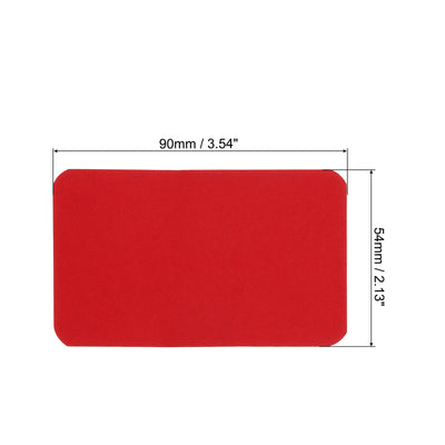 Harfington 3.5" x 2" Blank Paper Business Cards Small Index Flash Cards Note, Red 200pcs