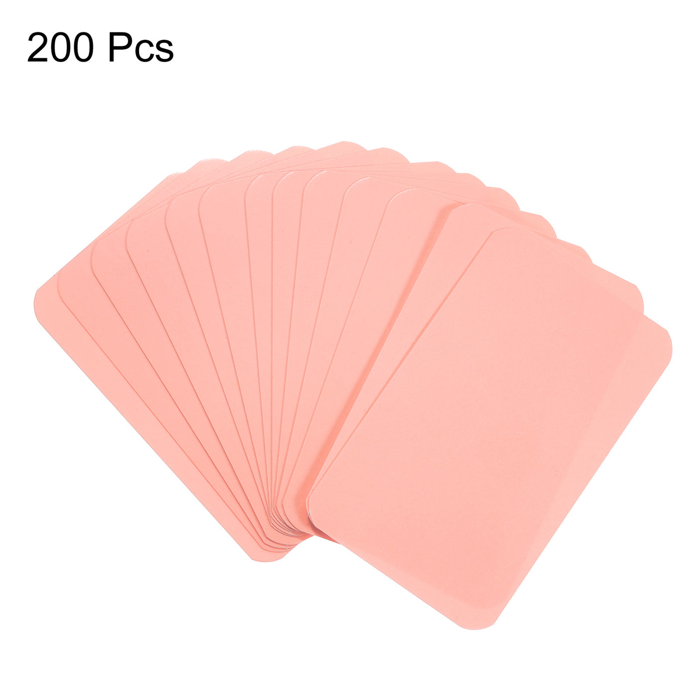 Harfington 3.5" x 2" Blank Paper Business Cards Small Index Flash Cards Note, Pink 200pcs