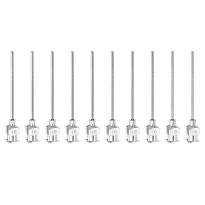 Harfington 10pcs 16G Stainless Steel Dispensing Needles, 1 1/2" Glue Needle Tube Blunt Tip