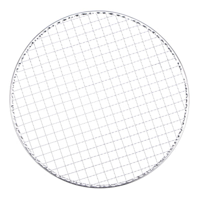 Harfington 10pcs Round BBQ Grill Net 11.6" Dia Galvanized Iron Barbecue Mesh Mat