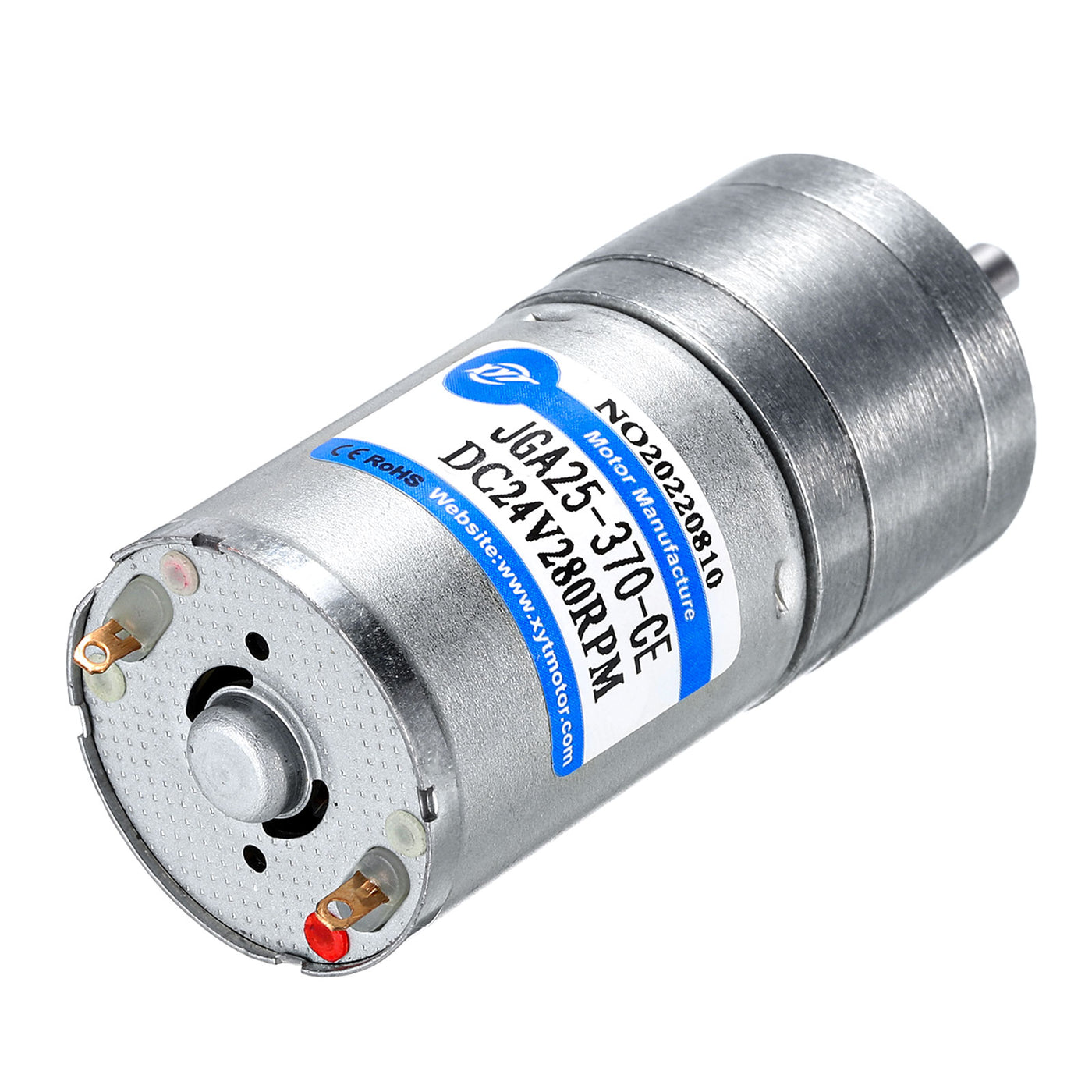 Harfington Micro Gear Box Motor Speed Reduction Geared Motor DC 24V 280RPM JGA25-370 for Electronic Lock DIY RC