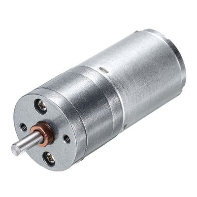 Harfington Micro Gear Box Motor Speed Reduction Geared Motor DC 24V 130RPM JGA25-370 for Electronic Lock DIY RC