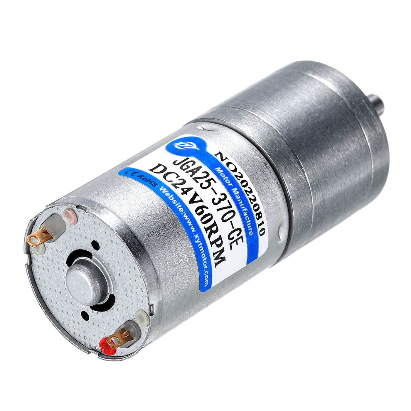 Harfington Micro Gear Box Motor Speed Reduction Geared Motor DC 24V 60RPM JGA25-370 for Electronic Lock DIY RC