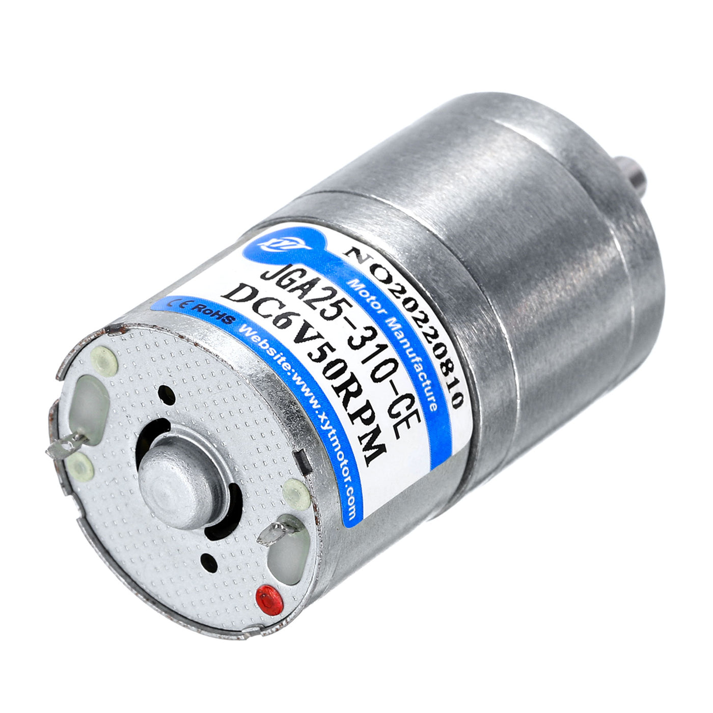 Harfington Micro Gear Box Motor Speed Reduction Geared Motor DC 6V 50RPM JGA25-310 for Electronic Lock DIY RC