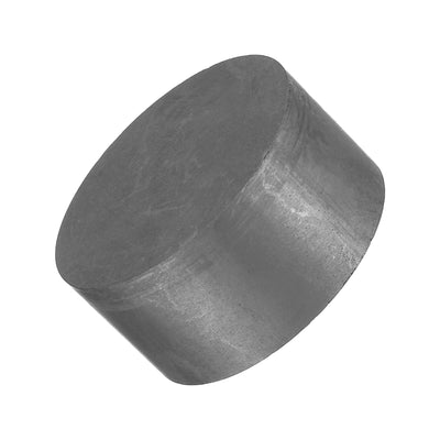 Harfington Round Graphite Block Disk Ingot High Purity Graphite Electrode Plate Sheet 50x25mm for Melting Casting, Electrolysis