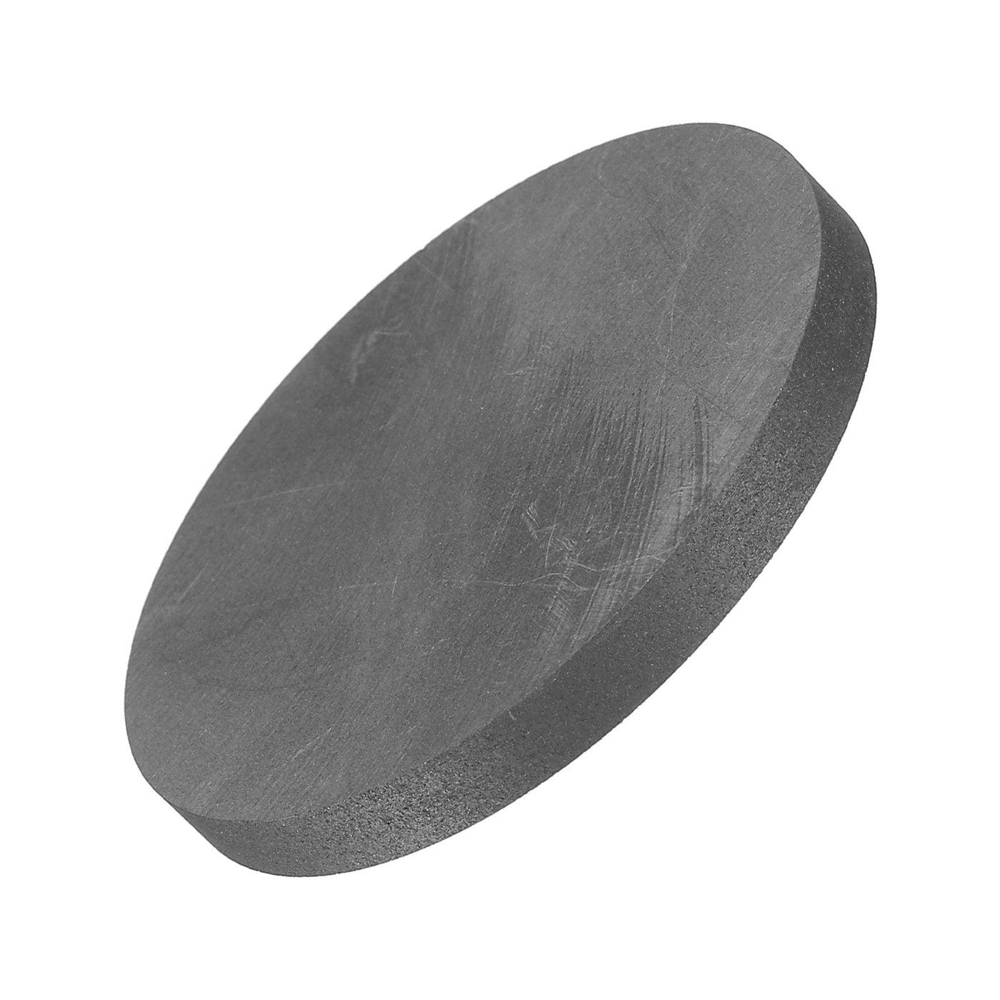 Harfington Round Graphite Block Disk Ingot High Purity Graphite Electrode Plate Sheet 50x5mm for Melting Casting, Electrolysis