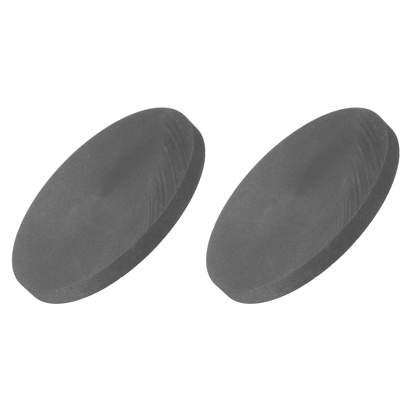 Harfington Round Graphite Block Disk Ingot High Purity Graphite Electrode Plate Sheet 60x5mm for Melting Casting, Electrolysis, Pack of 2