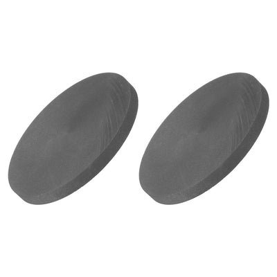 Harfington Round Graphite Block Disk Ingot High Purity Graphite Electrode Plate Sheet 60x5mm for Melting Casting, Electrolysis, Pack of 2