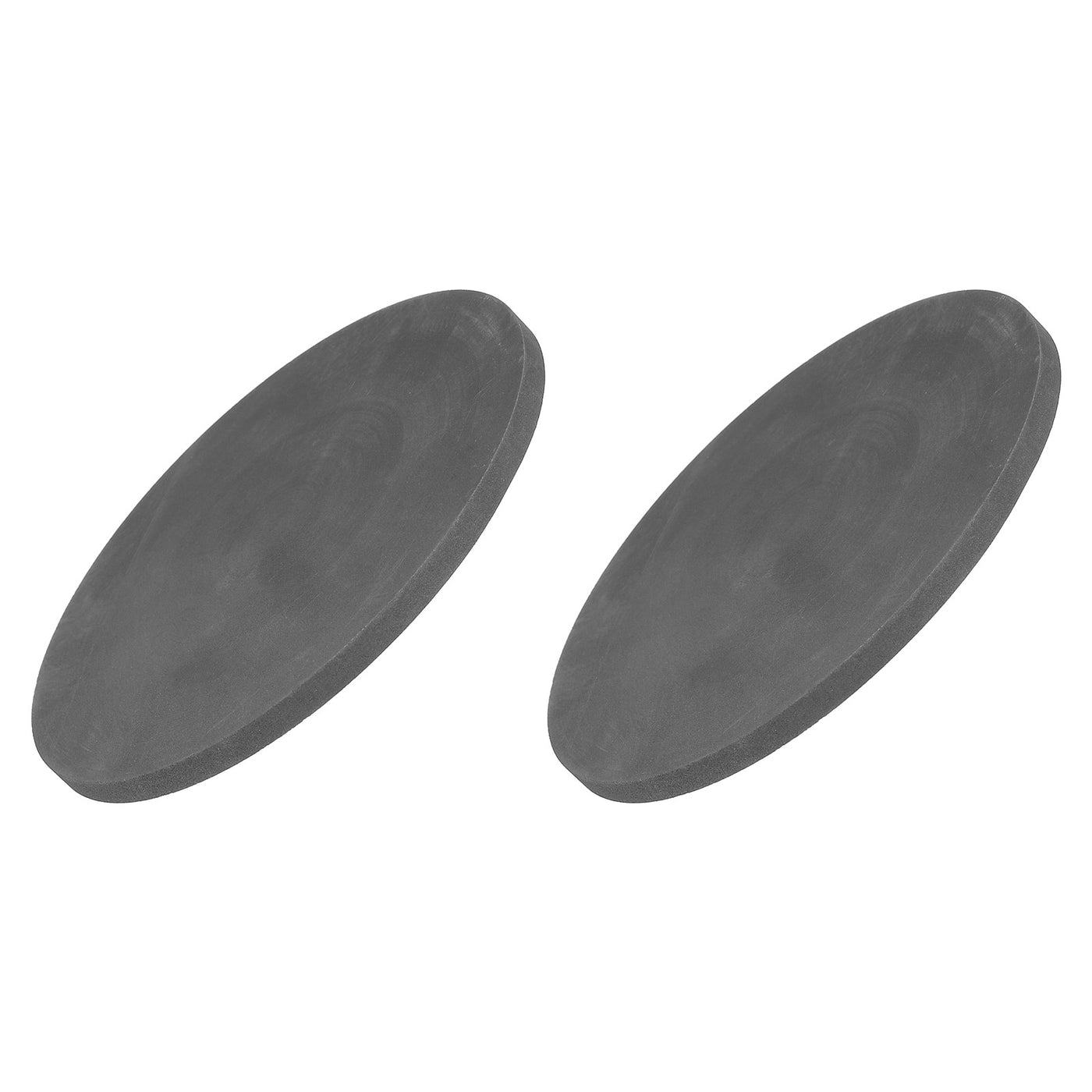 Harfington Round Graphite Block Disk Ingot High Purity Graphite Electrode Plate Sheet 100x5mm for Melting Casting, Electrolysis, Pack of 2