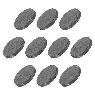 Harfington Round Graphite Block Disk Ingot High Purity Graphite Electrode Plate Sheet 14x2mm for Melting Casting, Electrolysis, Pack of 10