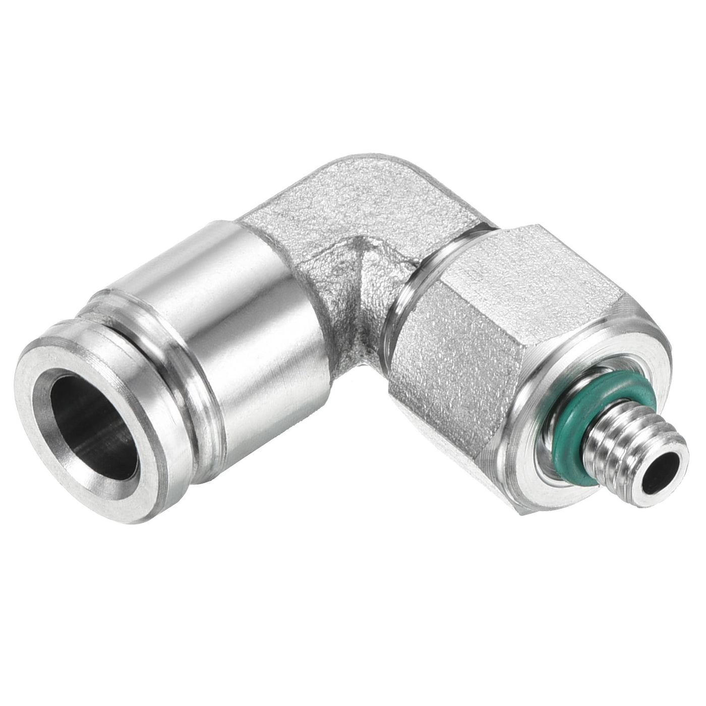 Harfington Push to Connect Fitting Elbow Tube OD Male Thread, Stainless Steel Hose Pipe Connector