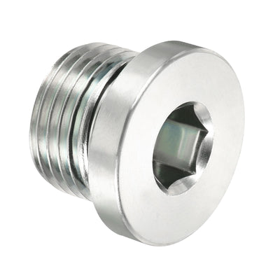 Harfington G1/2 Hex Head Pipe Fitting Plug, Male Thread 45# Steel Plug