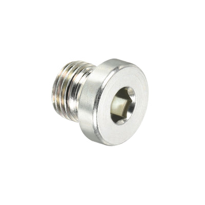 Harfington M10*1 Hex Head Pipe Fitting Plug, Male Thread 45# Steel Plug