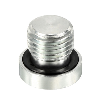 Harfington M14*1.5 2Pack Inneres Sechskant Kopf Leitung Fitting Stecker Steckdose 45# Stahl Buchse Stecker mit Dichtungsring für Endverschlüsse