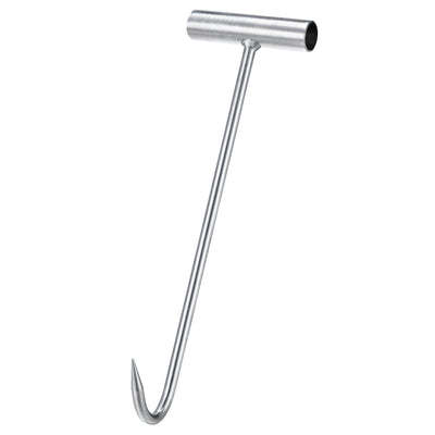 Harfington Uxcell 12"(300mm) T-Handle Meat Boning Hook, Galvanized T Hooks for Kitchen Butcher Shop Restaurant