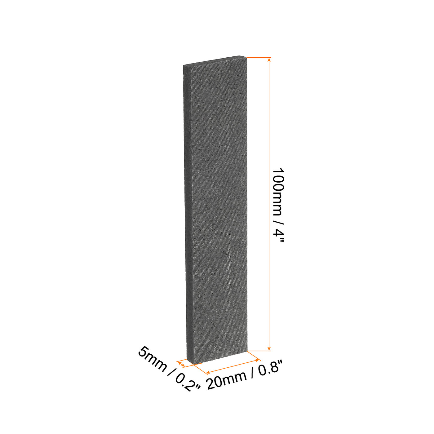 Harfington Graphite Block Ingot Rectangle Graphite Electrode Plate Board 100x20x5mm for Melting Casting, Electrolysis Electroplating, Pack of 5