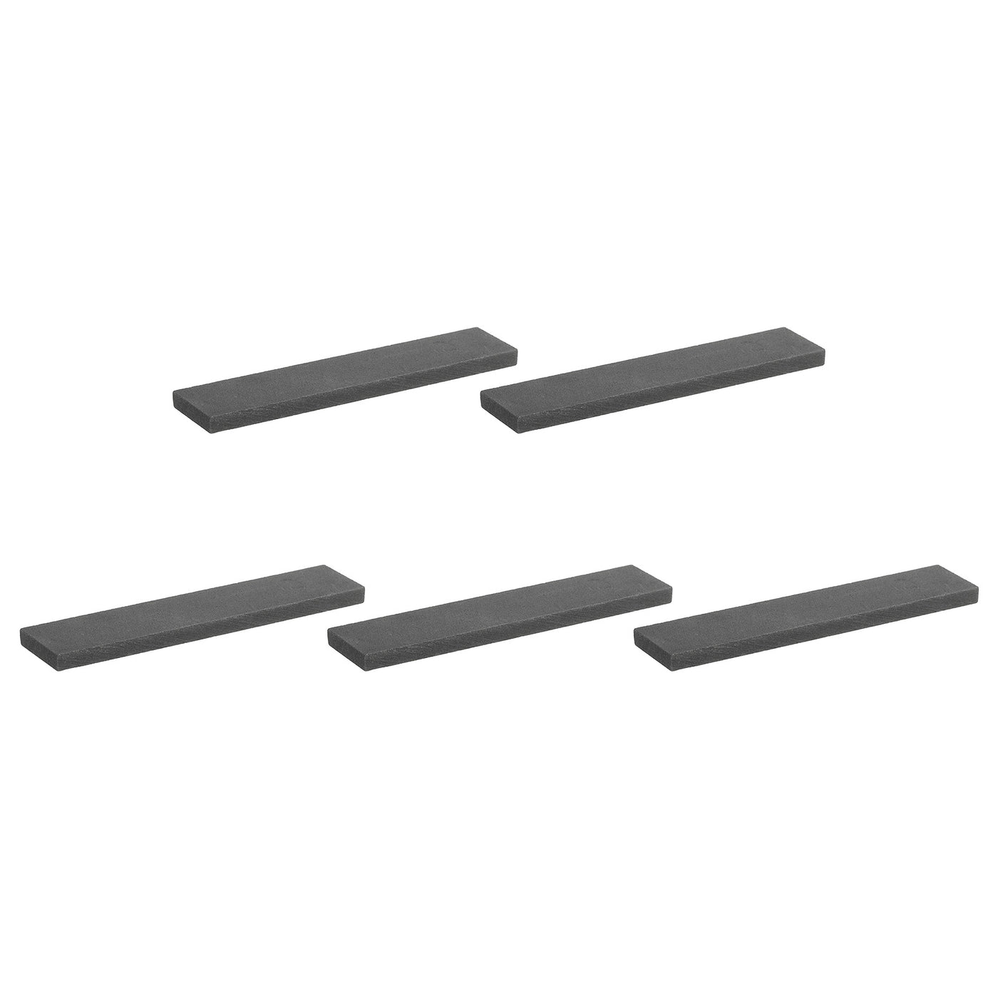 Harfington Graphite Block Ingot Rectangle Graphite Electrode Plate Board 100x20x5mm for Melting Casting, Electrolysis Electroplating, Pack of 5