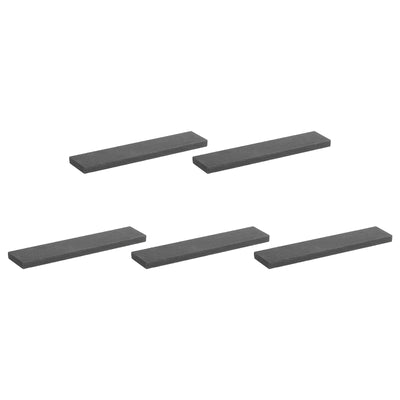 Harfington Graphite Block Ingot Rectangle Graphite Electrode Plate Board 100x20x5mm for Melting Casting, Electrolysis Electroplating, Pack of 5