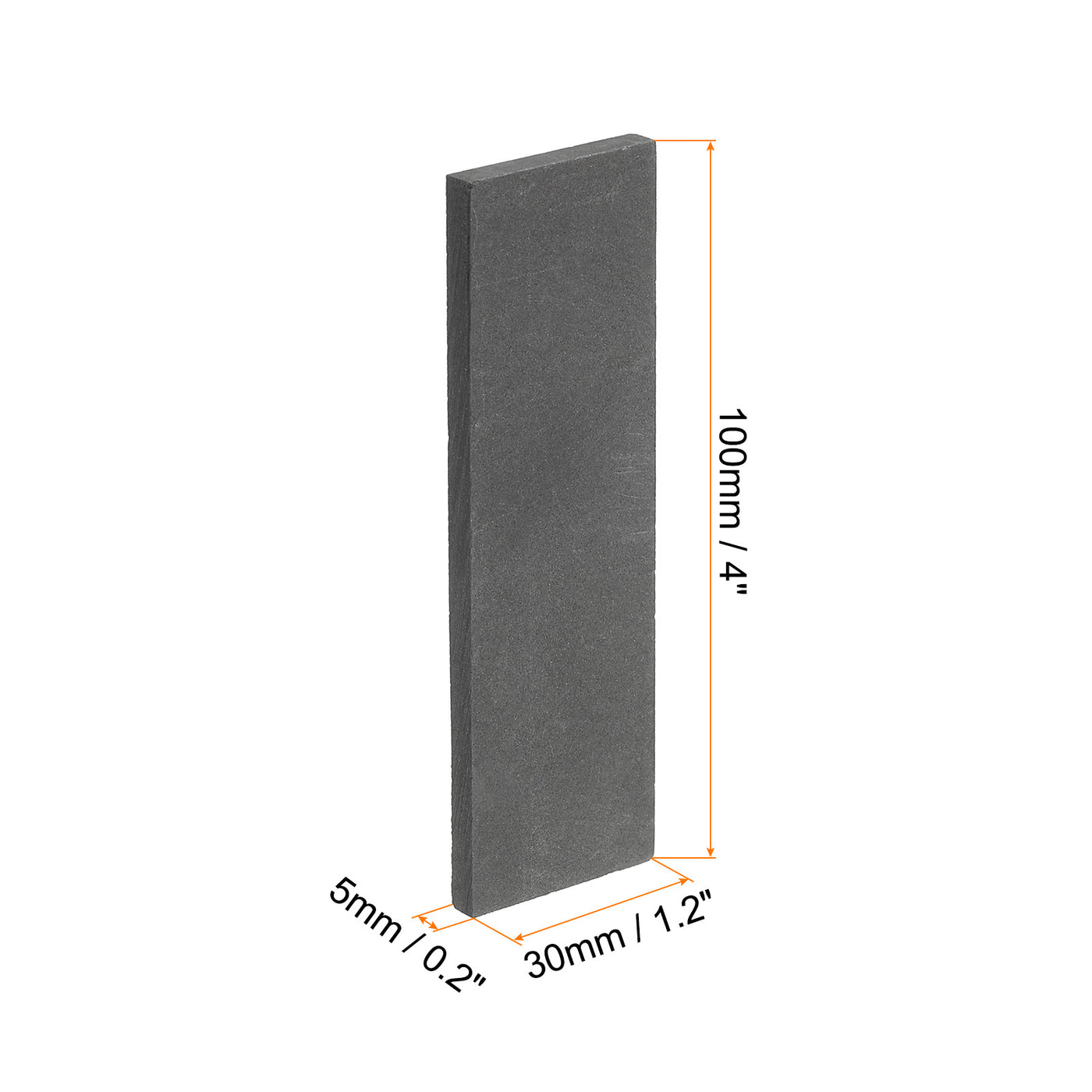 Harfington Graphite Block Ingot Rectangle Graphite Electrode Plate Board 100x30x5mm for Melting Casting, Electrolysis Electroplating, Pack of 2